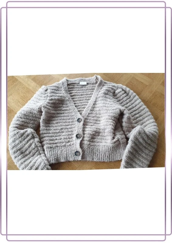 Cardigan de malha grossa M, novo – photo 4